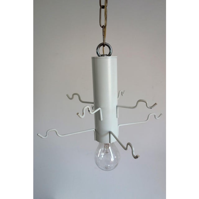 Black Vintage Space Age Chandelier in the style of Gino Vistosi, 1970s For Sale - Image 8 of 10