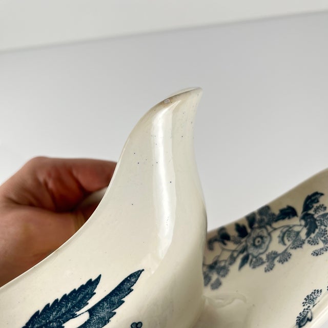 Ycho Sauceboat from Longwy, Late 19th Century For Sale - Image 12 of 13