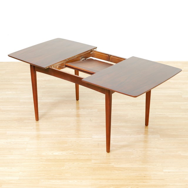 1960s Mid Century English Walnut Extending Dining Table For Sale - Image 10 of 10