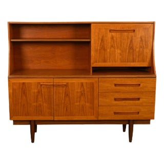 Mid Century Modern Danish Style Teak Credenza Bar Sideboard Buffet G Plan 1960s For Sale