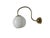 Art Deco Metal Wall Lamp, Poland, 1950s For Sale - Image 6 of 6
