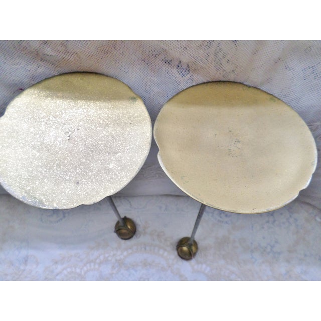 Antique Tiffany Studios Bronze Candlesticks With Gold Gilt - a Pair For Sale - Image 11 of 13