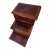 English Mahogany Library Steps For Sale