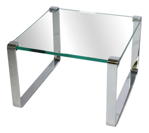 Vintage Glass and Chrome Model 1022 Coffee Table from Draenert, 1990s