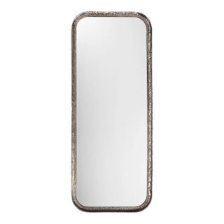 Capital Rectangle Mirror in Silver For Sale