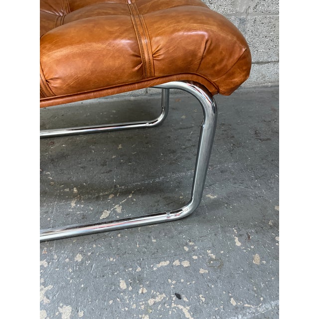 Set of Four Mid-Century Modern Chrome Dining Chairs in the Milo Baughman Style. Circa 1970s. For Sale - Image 13 of 18