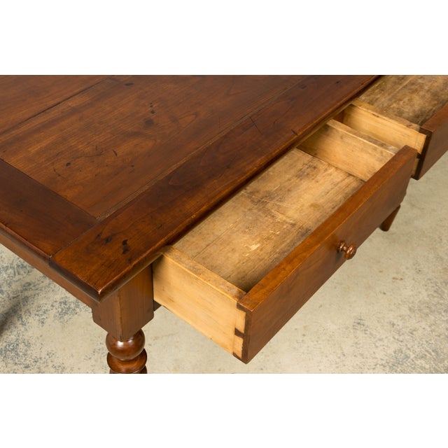 Mid-19th Century French Louis Philippe Walnut Writing Table For Sale - Image 16 of 18