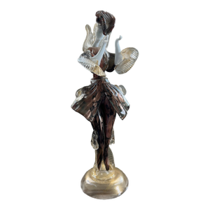 1950s Murano Male Flamenco Dancer Glass Sculpture