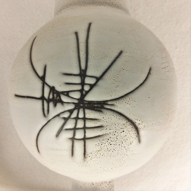 Charcoal Mid-Century Ceramic Table Lamp by Cimal Henri for Vallauris For Sale - Image 8 of 12