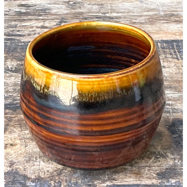 Vintage Handcrafted Studio Pottery Bowl For Sale - Image 12 of 18