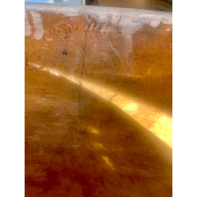 European Planter - Vintage Hand Painted Glazed Terracotta For Sale - Image 9 of 12