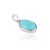 Contemporary Vibrant Oval 4.7 Ct Natural Turquoise Bezel Set 925 Silver Pendant for Her For Sale - Image 3 of 13