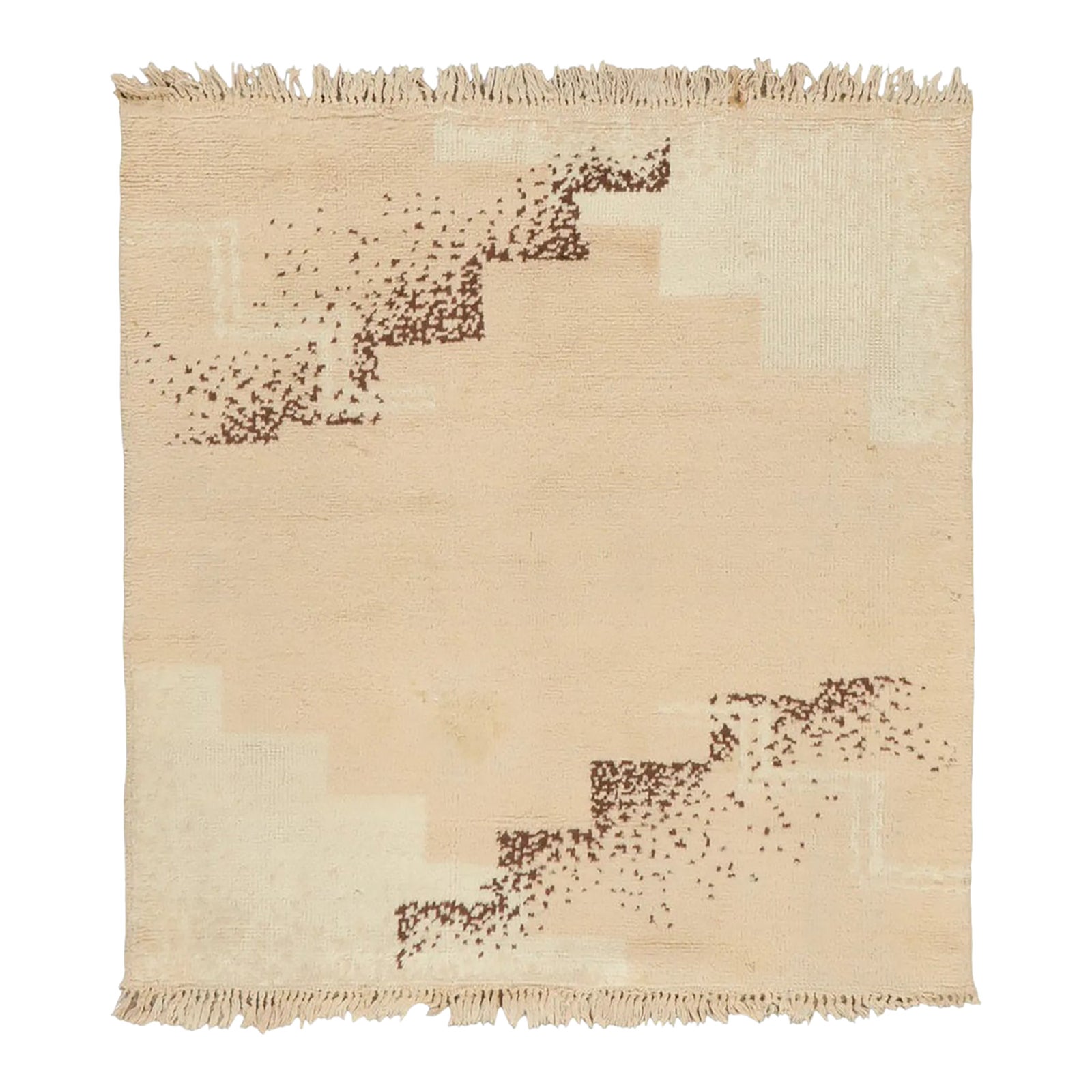 Antique French Wool Rug With Stepped Motifs by Rug & Kilim, 1920-1929 ...