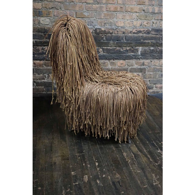 1970s 1970s Shaggy Rope Chair Aka the "Cousin It" in the Style of Corito Escario-Yu or the Campana Bros For Sale - Image 5 of 7