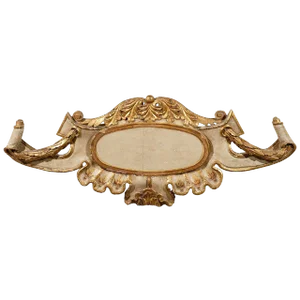 Italian 18th Century Wall Decoration With Foliage Motifs and Scrolls