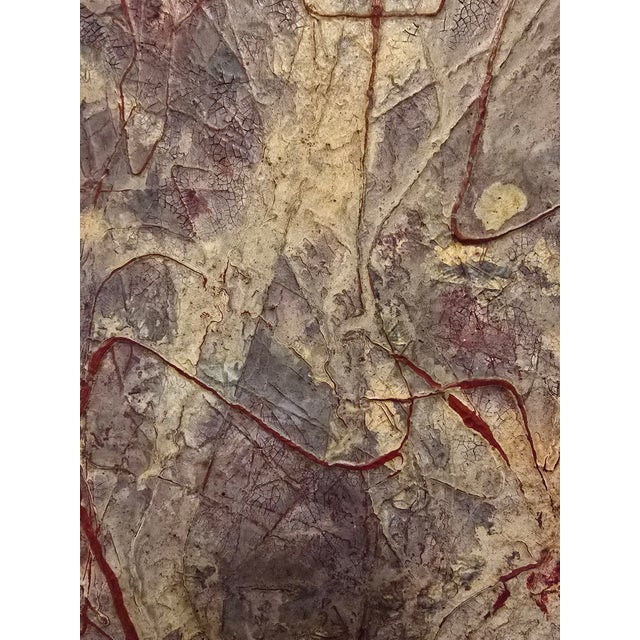 Paint Vintage Mid Century Modern Signed Abstract Painting For Sale - Image 7 of 10