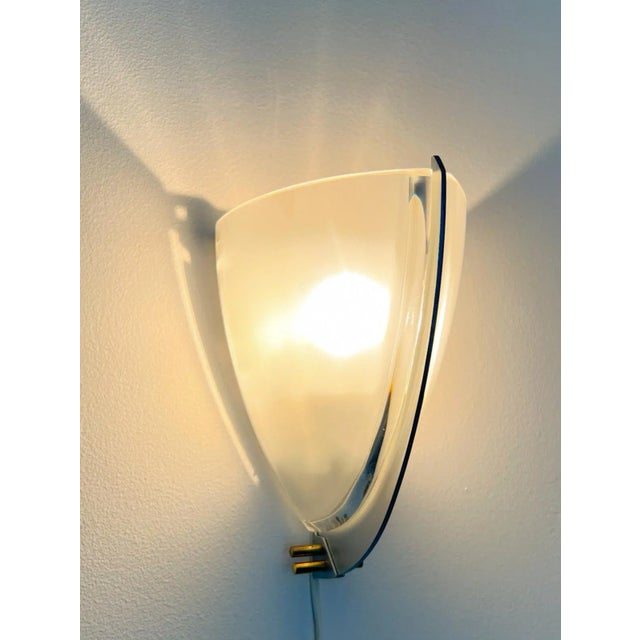 Vintage Italian Murano Glass Wall Lamp by Ernesto Gismondi, 1990s For Sale - Image 3 of 11