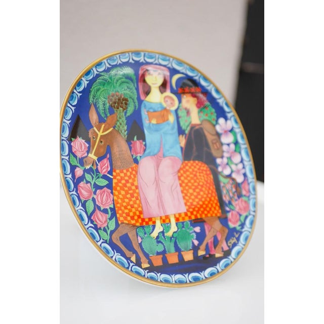 A very rare handmade vintage limitied edition No1. ceramic Christmas plate from 1981 made by the very well-known and...