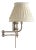 Pimlico Swing Arm in Polished Nickel with Linen Shade Designer: Chapman & Myers Finish: Polished Nickel Height: 17" Width:...