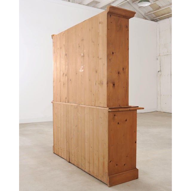 Country English Georgian Pine Bookcase Astragal Glazed Doors For Sale - Image 18 of 18