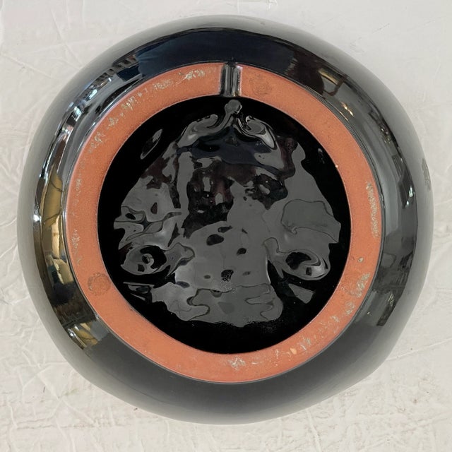 Ceramic Boho Chic Tiger Serving Bowl For Sale - Image 7 of 8