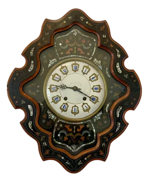 Antique Victorian French Wall Clock, 1860