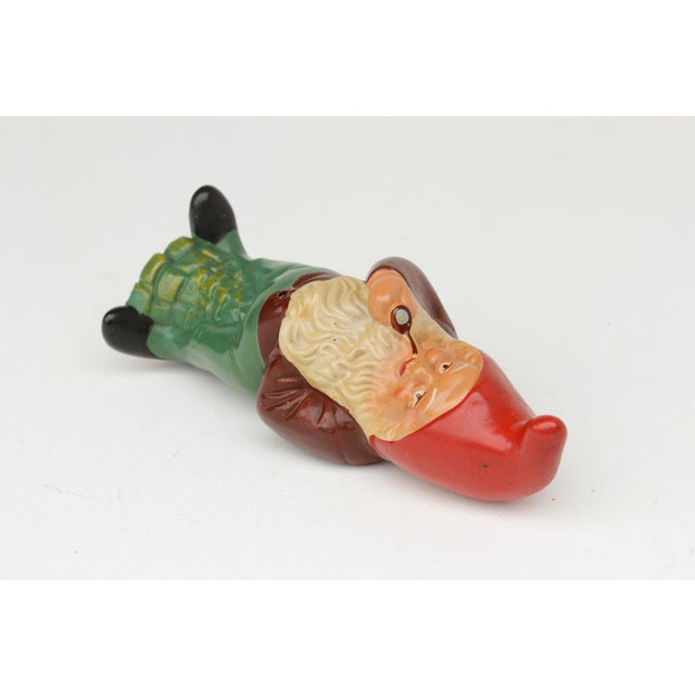 Pipe-Smoking Garden Gnome in Terracotta by Griebel, 1970s For Sale - Image 9 of 10
