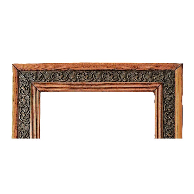 FREE SHIPPING ANYWHERE IN THE CONTINENTAL US! This is an antique oak wood and gesso picture frame. Late 19th/early 20th...