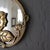 Brass Art Nouveau Round Mirror of Woman With Flowers For Sale - Image 6 of 10