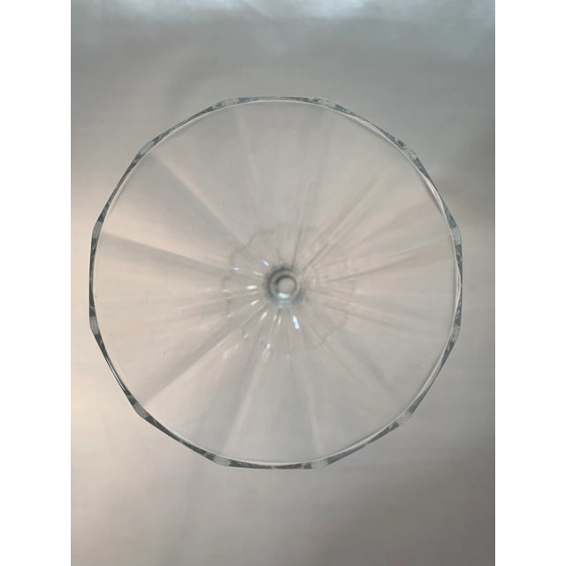 Vintage 1970s Crystal Faceted Wine Stems - Set of 4 For Sale In New York - Image 6 of 7