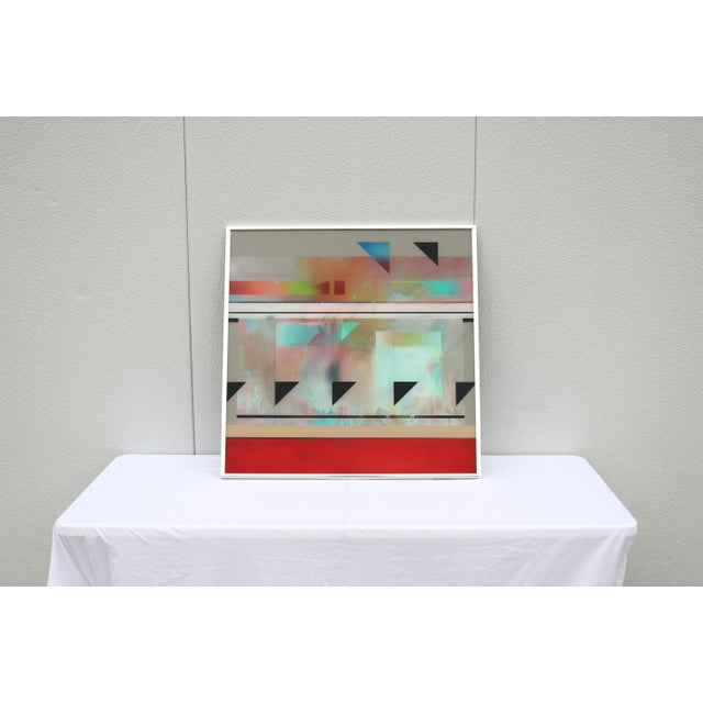 1988 Richard Hammond Flight-1 Abstract Expressionism Artwork Enamel on Plexiglass For Sale - Image 4 of 18