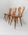 Vintage Folk Style Wooden Farmhouse Chairs, 1960s, Set of 3 For Sale - Image 5 of 12