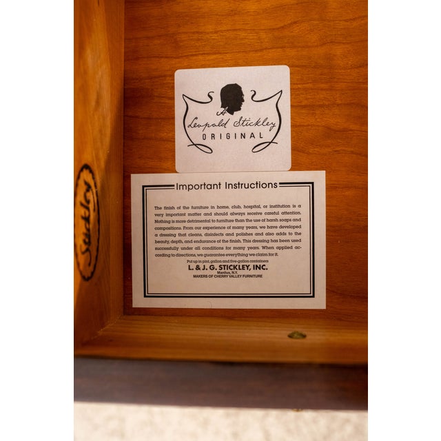 1960s Stickley Chippendale Style Cherry Bedroom Dresser For Sale - Image 18 of 18