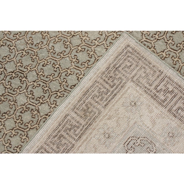 Not Yet Made - Made To Order Rug & Kilim’s Border Rug in Ice Blue, 8x10 For Sale - Image 5 of 6