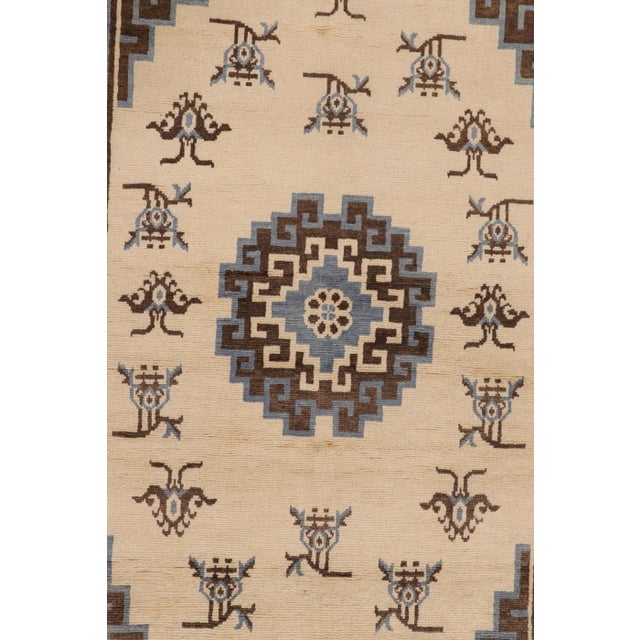 Art Deco Rug & Kilim’s Art Deco Style Rug With Medallion and Butterfly Patterns For Sale - Image 3 of 7