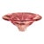 Vintage Chřibská Czech Cranberry Art Glass Pedestal Centerpiece Bowl For Sale