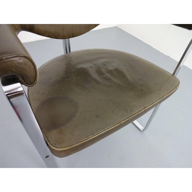 Model 6911 Armchair in Leather by Horst Brüning for Kill International, Germany, 1968 For Sale - Image 13 of 15