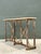 Vintage Patinated Metal and Stone Console Table For Sale - Image 11 of 12