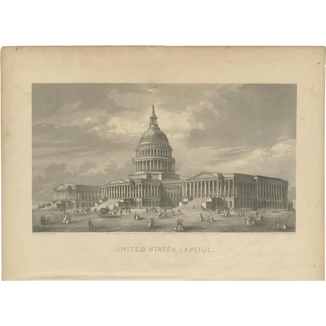 Johnson, United States Capitol, 1872, Paper For Sale