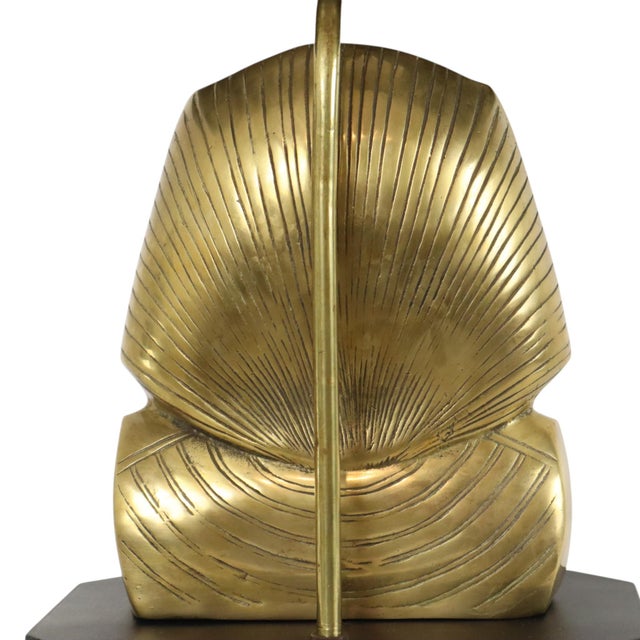 Vintage Hollywood Regency Brass Pharaoh Table Lamp, 1960s For Sale - Image 10 of 18