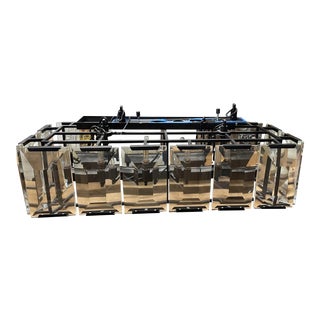 Restoration Hardware Harlow Crystal Rectangular Chandelier For Sale