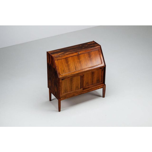 Brown Secretaire in Rosewood by H.W. Klein for Bramin, 1960 For Sale - Image 8 of 18