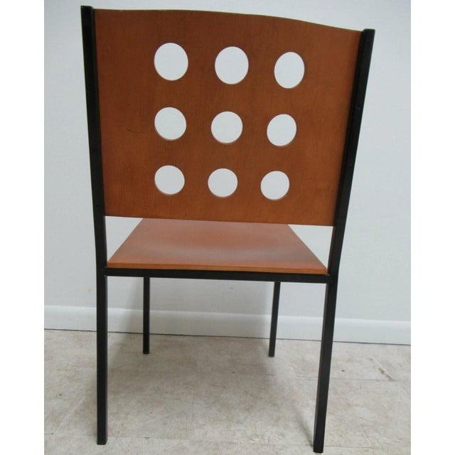 1990s Michael Graves Design Kron Prototype Stack Concept Side Chair Round Pilon A For Sale - Image 9 of 11