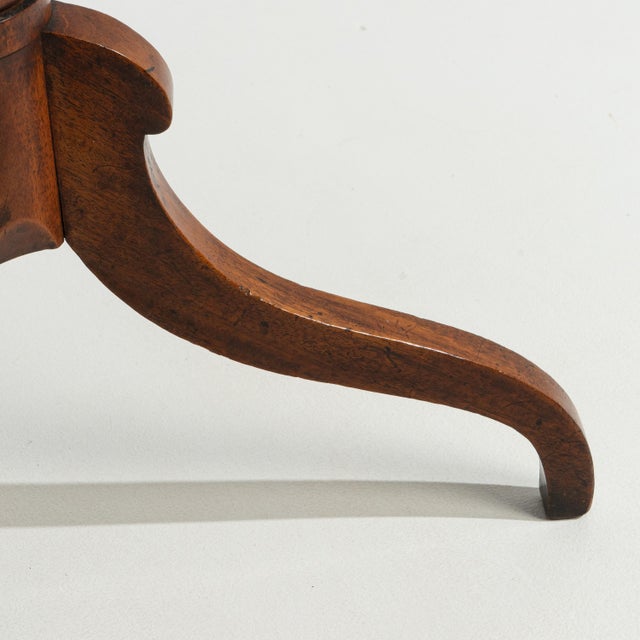 French French Inlaid Wooden Side Table with Round Top, Circa 1900 For Sale - Image 3 of 13