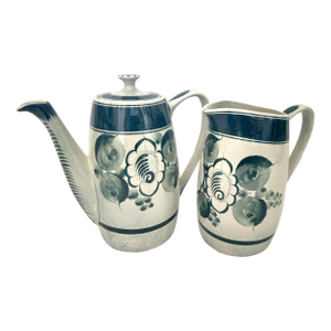 Vintage Pair of Ceramica Artistica "Gomez" Tea Pot/Pitcher