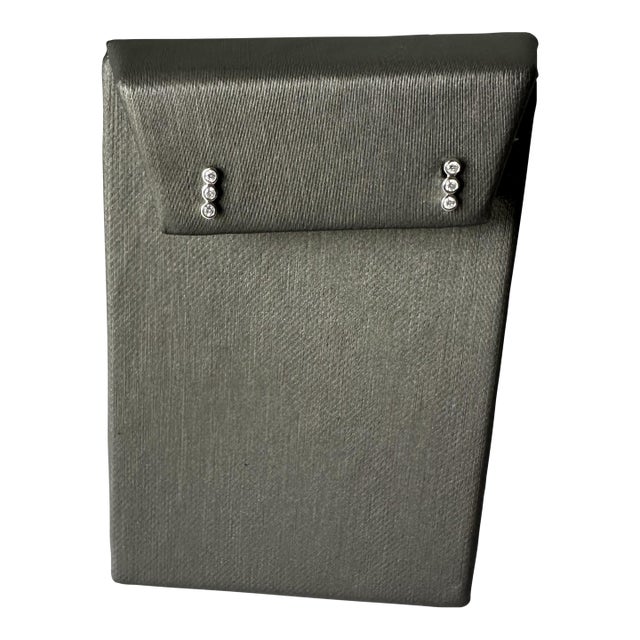 Petite Bezel Set Diamond Studs in 14kt White Gold - 0.08ctw Natural Diamonds, A Pair For Sale