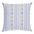 Schumacher Rhodes Stripe 20" Pillow in Sky For Sale