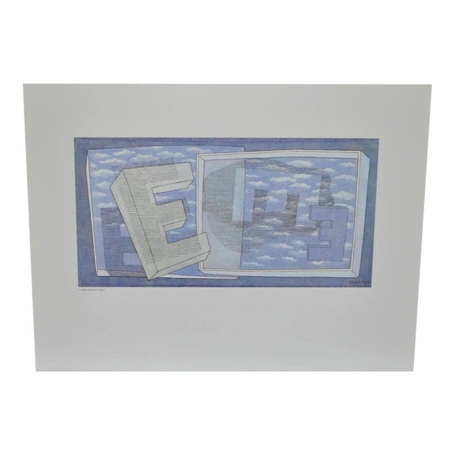 Herbert Bayer "Tender Picture E" Offset Lithograph C.1965 For Sale