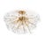 Regina Andrew Poppy Glass Semi Flush Mount in Clear For Sale In Detroit - Image 6 of 6