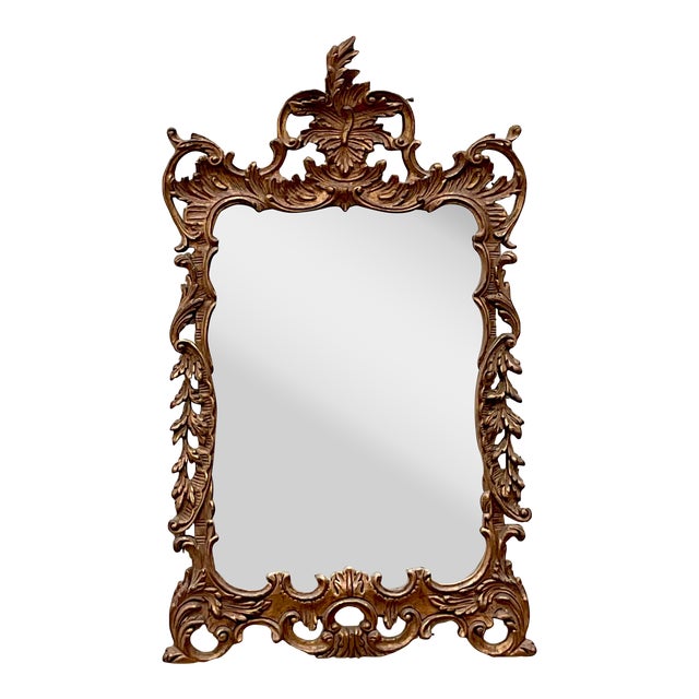 Vintage Regency Rococo Gilt Mirror For Sale